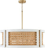Capitol Lighting 6 Light Dimmable Drum Chandelier