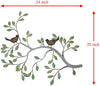 24 in Branches w/Birds Decorative Metal Wall Decor