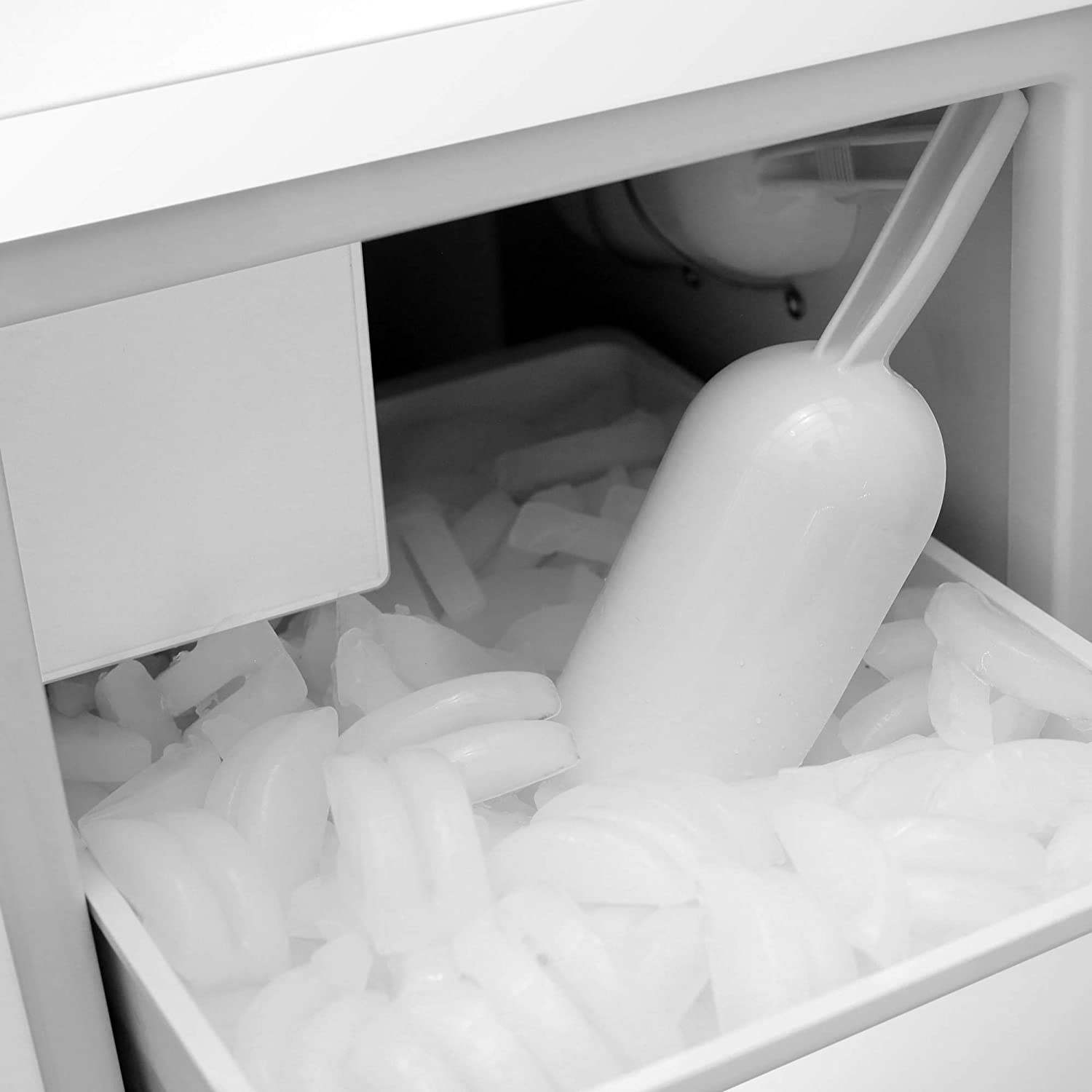 15" W Built-In Ice Maker, Stainless Steel/Black with Reversible Door (#K6759)