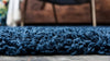 Unique Loom Solo Solid Shag Collection Area Modern Plush Rug Lush & Soft, 5' 0 x 8' 0, Navy Blue KRUG161-P2