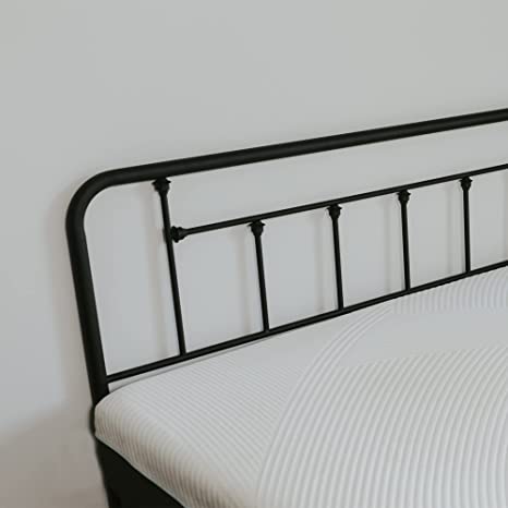 Baldwin Headboard + Footboard Matte Black Steel Headboard Frame with 1-Step Powder Finish - Headboard and Footboard Only Full Size