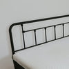 Baldwin Headboard + Footboard Matte Black Steel Headboard Frame with 1-Step Powder Finish - Headboard and Footboard Only Full Size