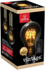 60W Vintage Edison A19 Quad Loop Incandescent Filament Light Bulb, E26 Base, 245 Lumens, (Set of 12)