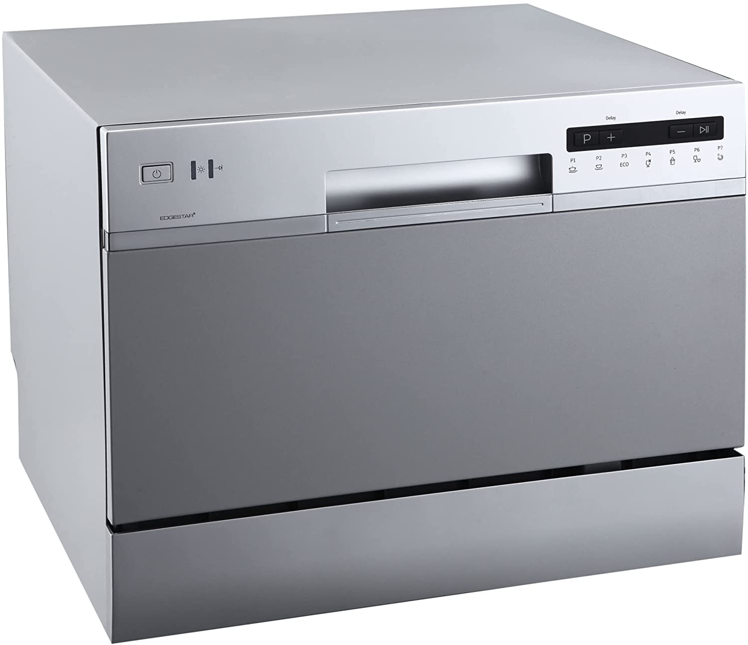 EdgeStar  6 Place Setting Energy Star Rated Portable Countertop Dishwasher - Silver