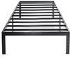 14 Inch Metal Platform Bed, Heavy Duty Steel Slats, No Box Spring Needed, Easy Assembly, Black, Twin XL