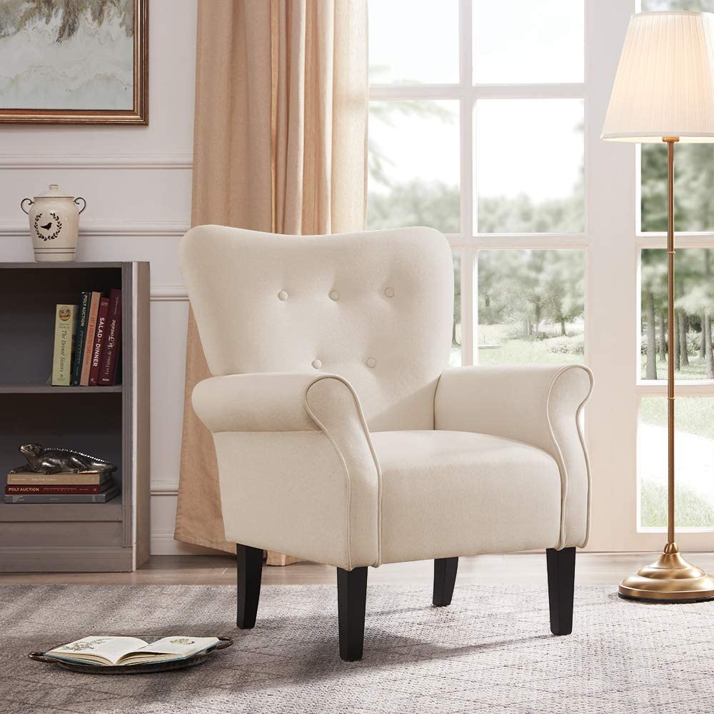 BELLEZE Wingback Modern Accent Chair Dr379