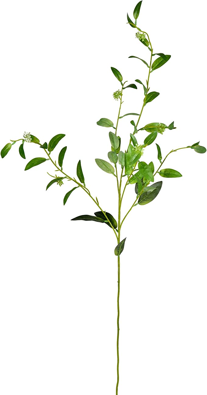 40" Artificial Green Eucalyptus Spray - Multi Purpose Decoration For Home Office Living Room Decor - 8 Pack