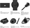 8 Feet Heavy Duty Double Sliding Barn Door Hardware Kit