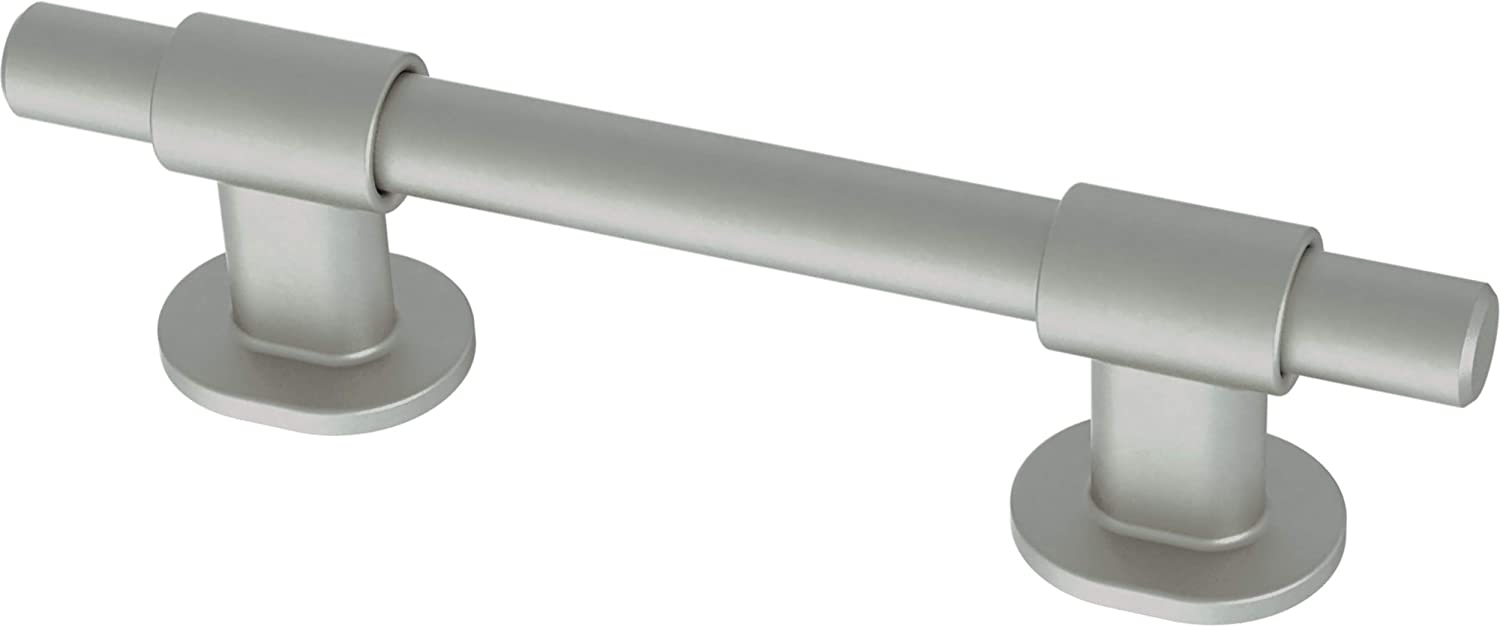 Franklin Brass Bar Adjustable Cabinet Pull, 1-3/8" to 4" (35-102mm), 5-pack, Satin Nickel