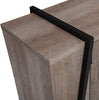 46.5 x 17.7 x 35H Mid Century Server with Stone Grey Distressed Finish