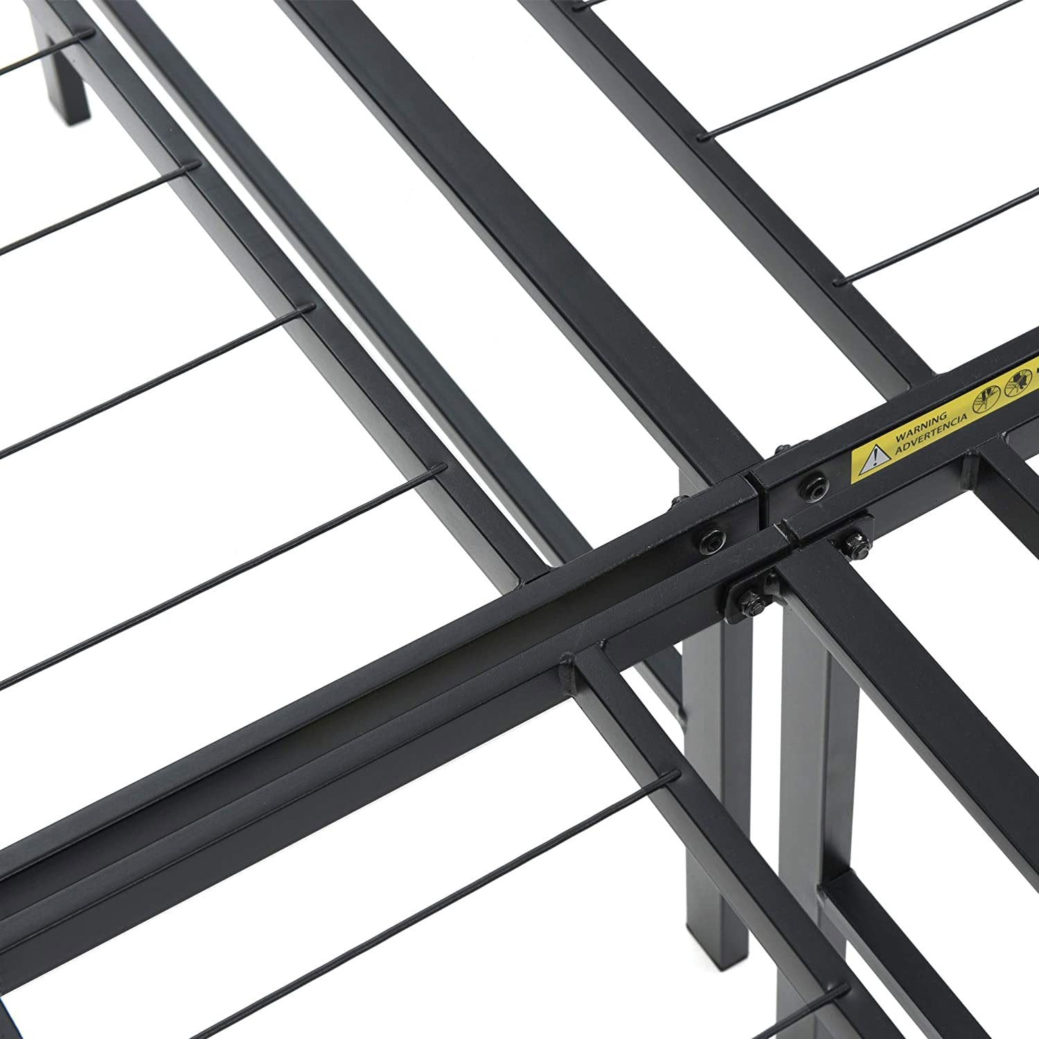 Classic Brands Hercules 14 Inch Metal Platform Foundation Bed Frame, Black, King pt1137