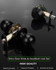 2 Pack Entry Door Knob and Single Cylinder Deadbolt Combination Set, Keyed Alike, Flat Black Entry Entrance Keyed Round Door Knobs Lockset with Deadbolt Lock Set for Exterior/Front Door