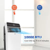 10,000 BTU Portable Air Conditioners with Built-in Dehumidifier Function, Fan Mode, Quiet AC Unit Cools Rooms to 300 sq.ft, LED Display, Remote Control, Complete Window Mount Exhaust Kit