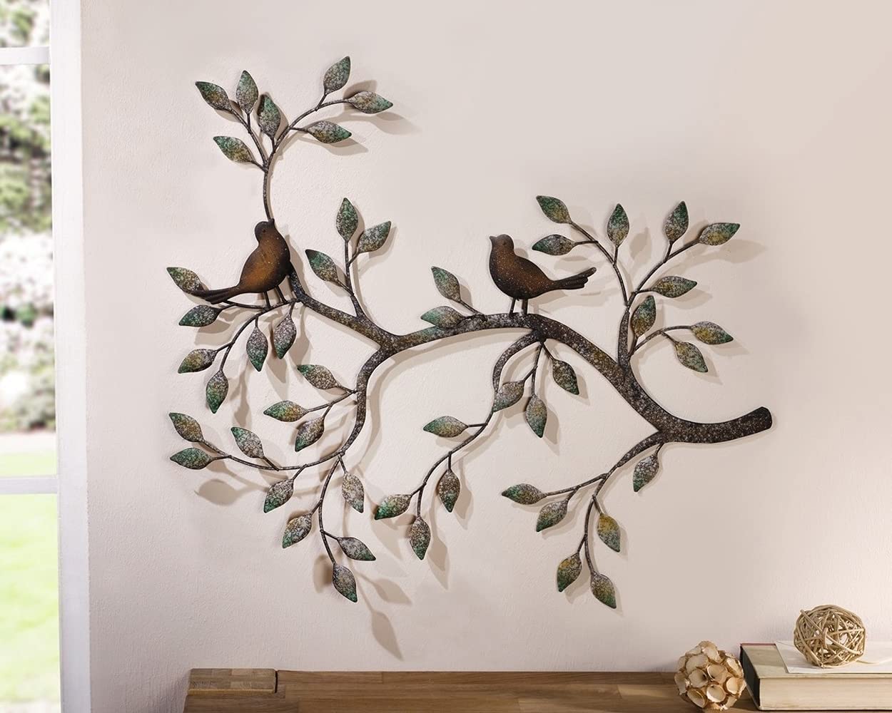 24 in Branches w/Birds Decorative Metal Wall Decor