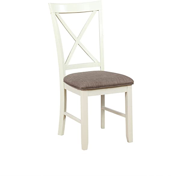 Jane White Cushioned Dining Chair (Set of 2) 1064