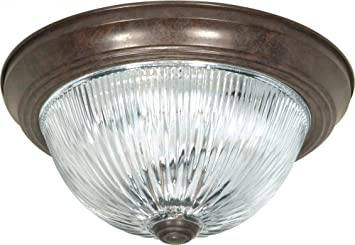 Wide Flush Mount Bowl Ceiling Fixture #CR2256