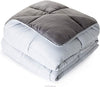 Comforter Duvet Insert Cal King Stone/Charcoal Down Alternative All Season Microfiber-Cal King Size - Box Stitched