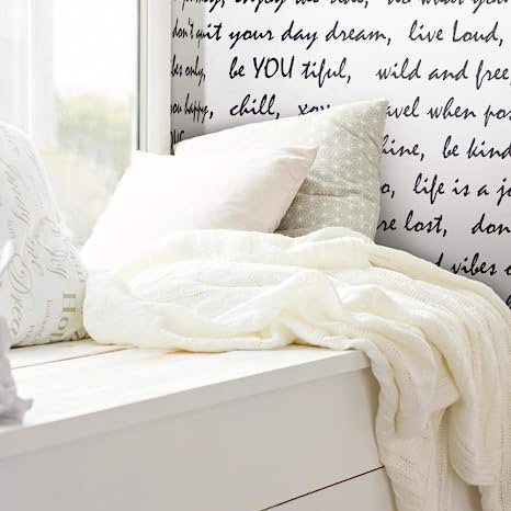 Black Dream Big Script Peel and Stick Wallpaper, 20.5in x 16.5ft