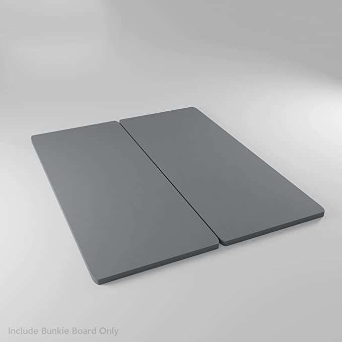 1.5-Inch Split Fully Assembled Bunkie Board for Mattress/Bed Support, King, Grey
