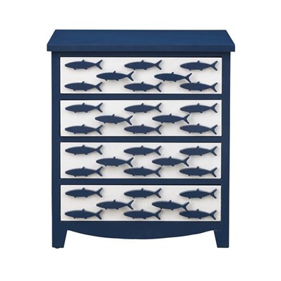 51509 Four Drawer Chest (Accent Cabinets - Chests) KB1110-A6-B1-P1