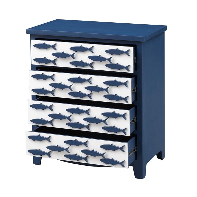 51509 Four Drawer Chest (Accent Cabinets - Chests) KB1110-A6-B1-P1