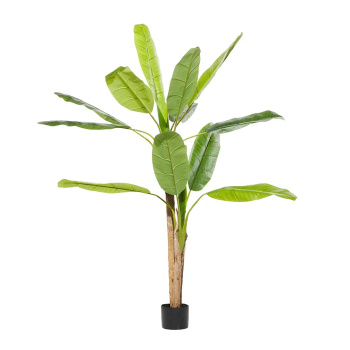 64" Artificial Banana Leaf Plant in Pot