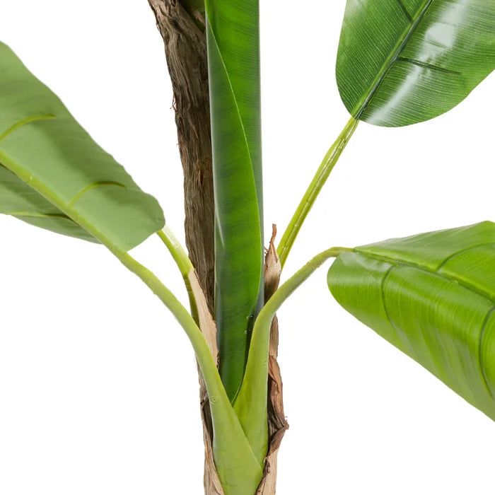 64" Artificial Banana Leaf Plant in Pot