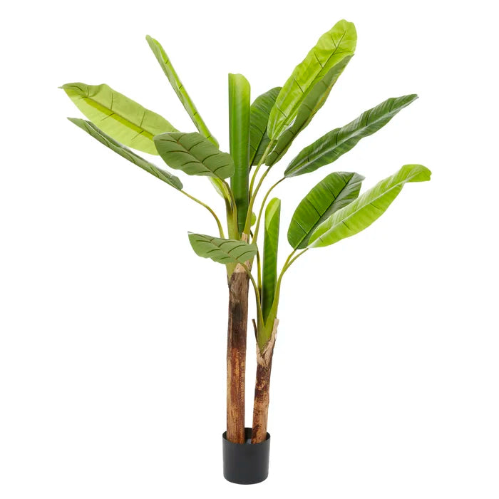 64" Artificial Banana Leaf Plant in Pot