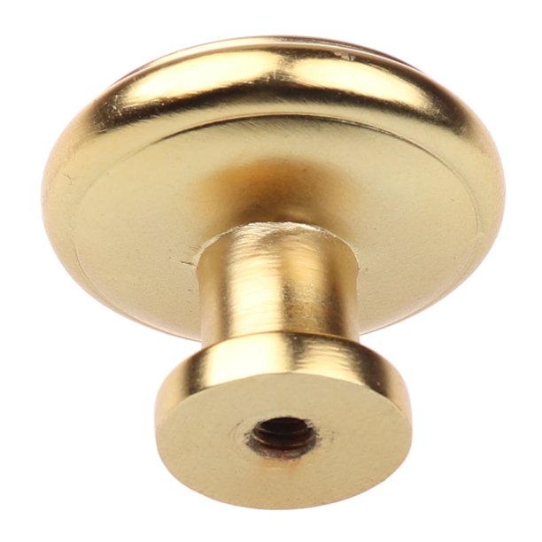 1.125 in. Round Ring Classic Cabinet Knobs, Brass Gold, Pack of 10