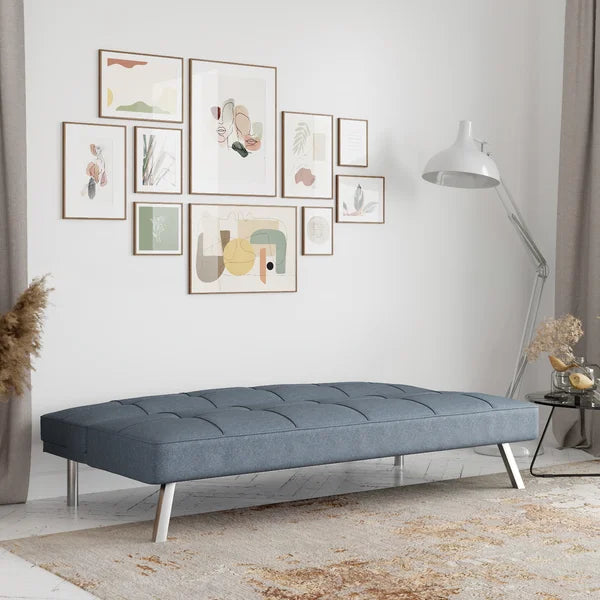 66.1" Wide Tufted Back Convertible Sofa