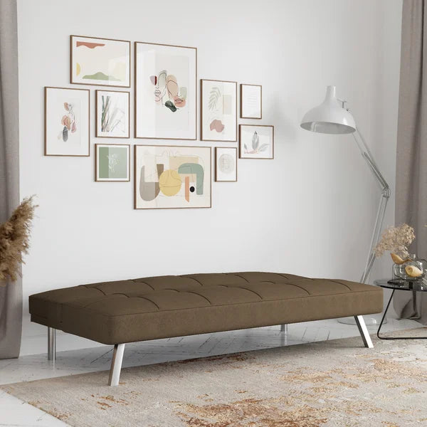 66.1" Wide Tufted Back Convertible Sofa