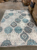 Boho Gray/Blue 6 ft. 6 in. x 9 ft. 6 in. Indoor Area Rug