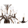 6 - Light Candle Style Unique Chandelier with Crystal Accents