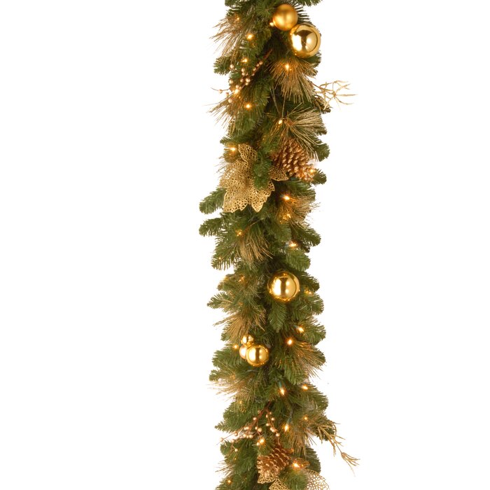 6' Decorative Elegance Pre-Lit Garland (#K5774)