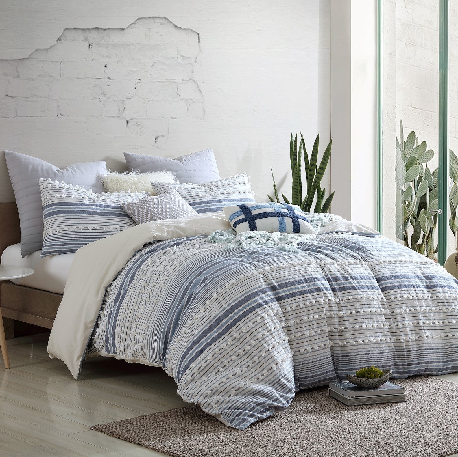 'ANAHITA' 5-PIECE COTTON COMFORTER SET, KING/Ck