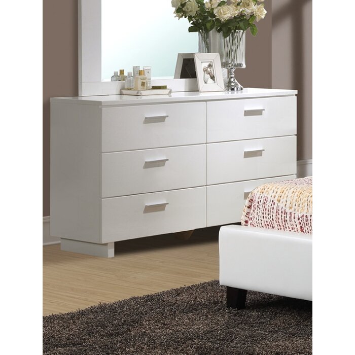 Coastal Fine Furniture "Jessica" 6 Drawer Double Dresser