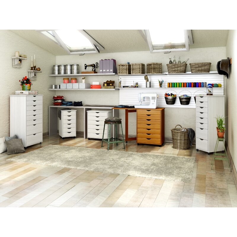 6 Drawer Rolling Storage Chest KB402