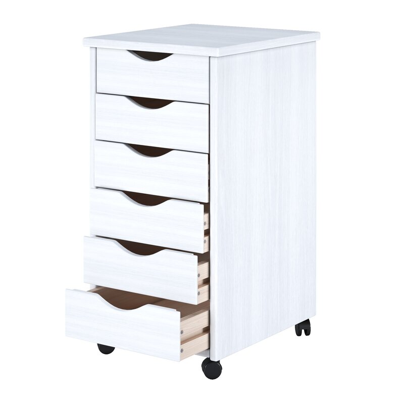 6 Drawer Rolling Storage Chest