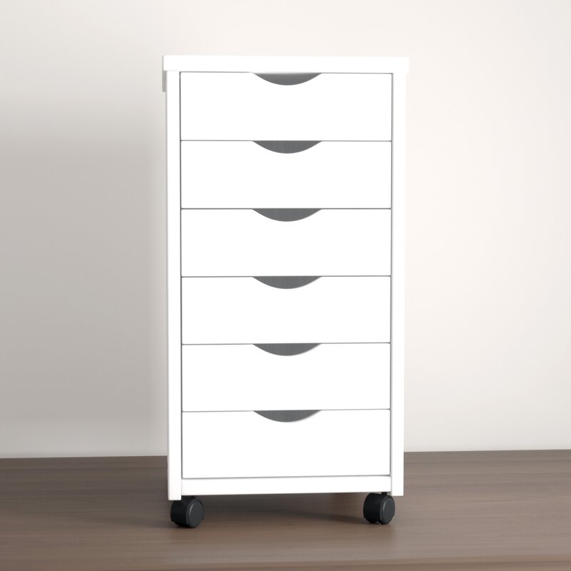 6 Drawer Rolling Storage Chest