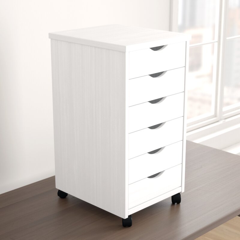 6 Drawer Rolling Storage Chest
