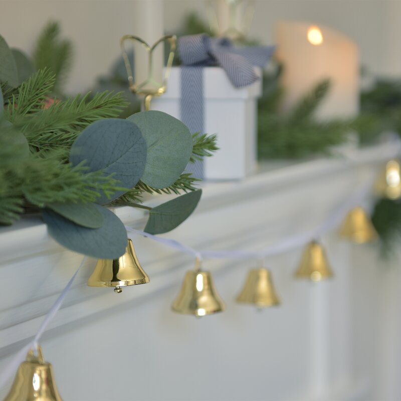 6' Gold Bell Novelty Garland