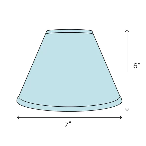 6'' H x 6'' W Glass Empire Lamp Shade ( Clip On ), set of 8
