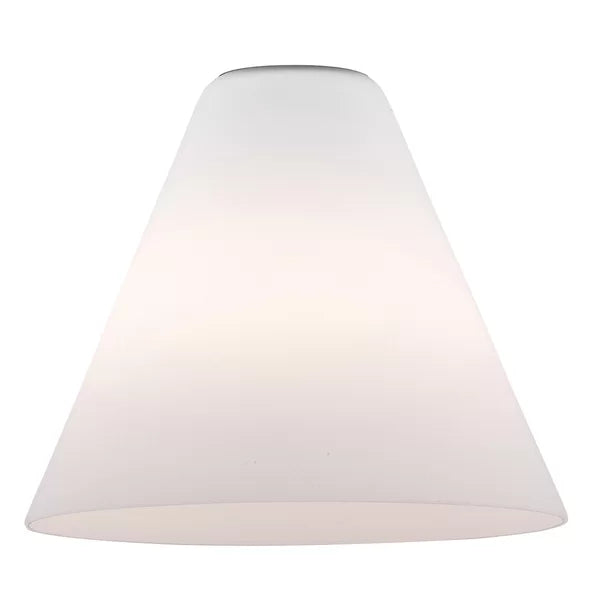 6'' H x 6'' W Glass Empire Lamp Shade ( Clip On ), set of 8