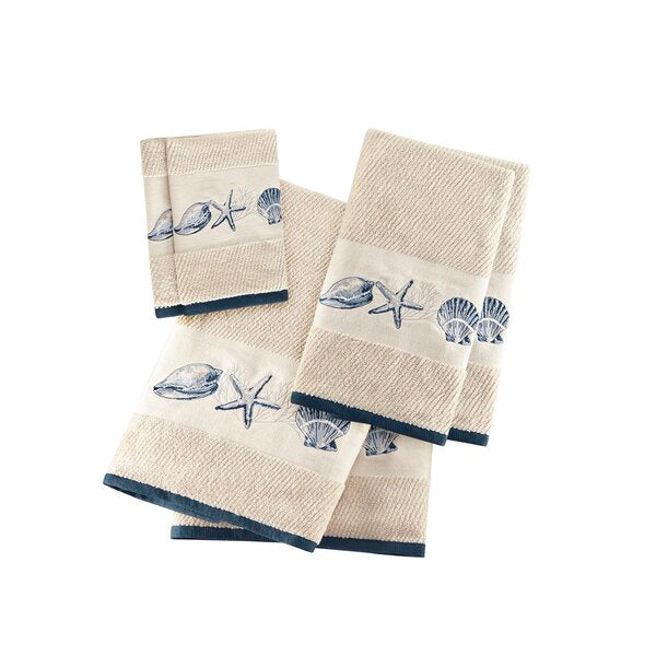 6 Piece 100% Cotton Towel Set ACS197