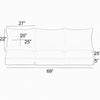 BlackWhite Corded Indoor/Outdoor Sofa Cushion (Set of 2) ts417