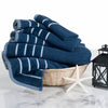 Load image into Gallery viewer, 6 Piece Cotton Towel Set, Navy #HA75