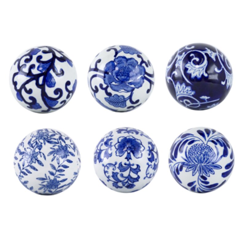 6 Piece Faya Decorative Orbs Set CYB796