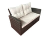 Beige 6 Piece Sofa Seating Group with Cushions (2 Boxes) K7503