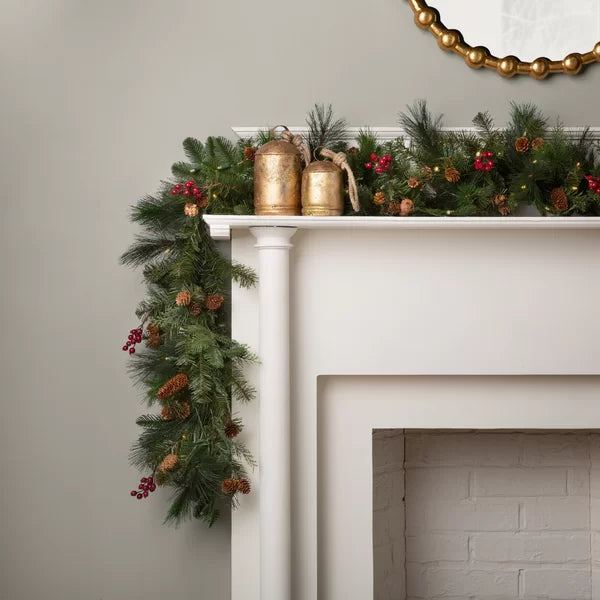 6' Pre-Lit Garland