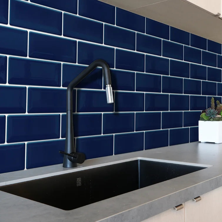 Blue 6" x 12" Gel Peel & Stick Subway Tile - 2 Boxes